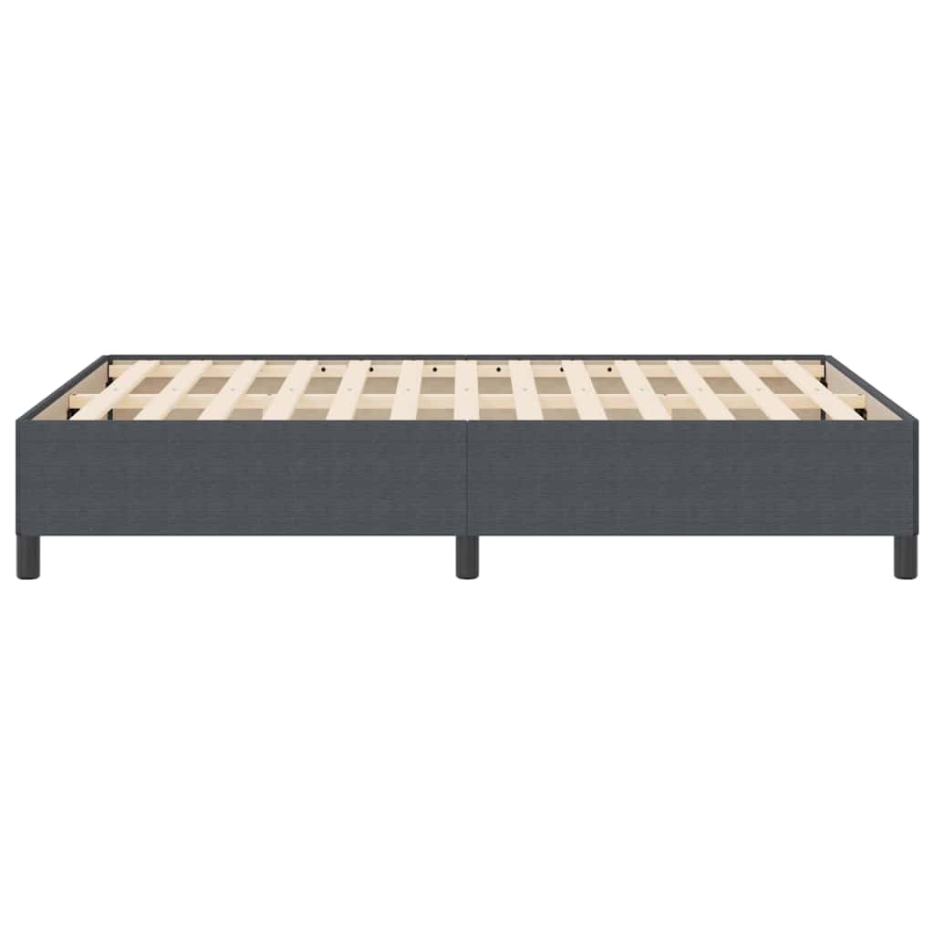 Krevet s opruga kutije Tamnosiva 160 x 200 cm Kordura tekstil