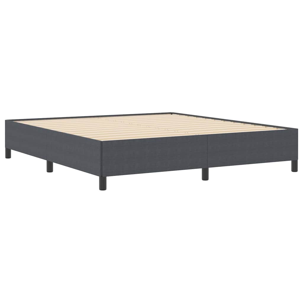 Krevet s opruga kutije Tamnosiva 180 x 200 cm Kordura tekstil