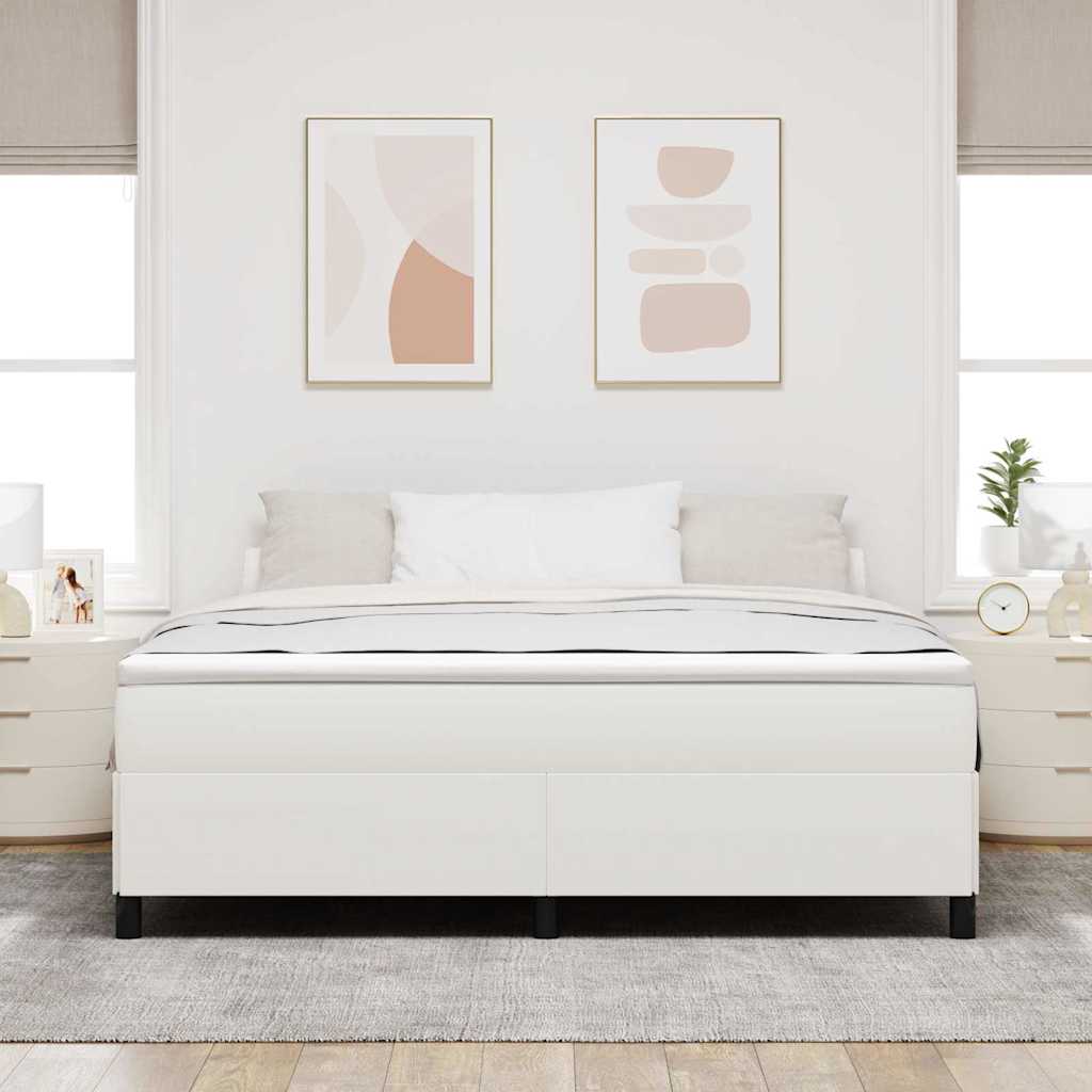 Krevet s opruga kutije Krem 180 x 200 cm Kordura tekstil