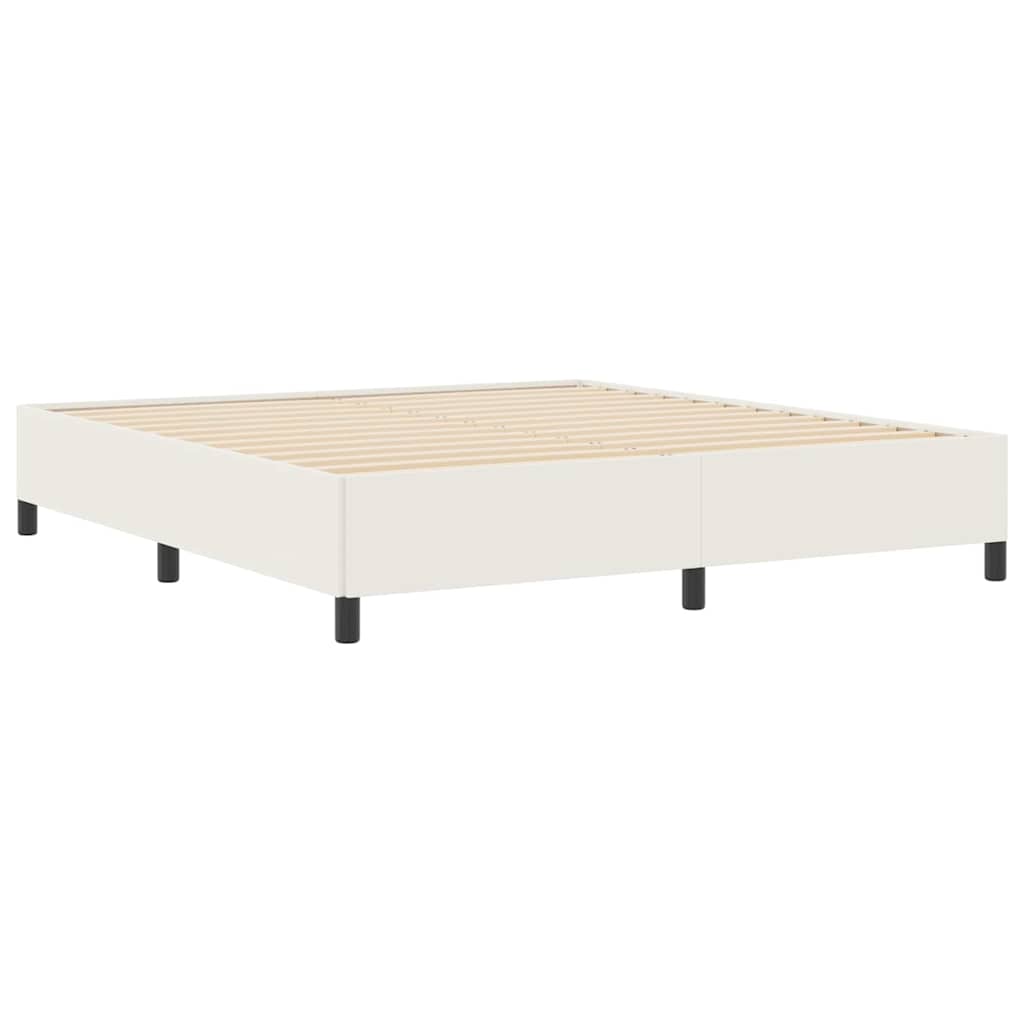Krevet s opruga kutije Krem 180 x 200 cm Kordura tekstil