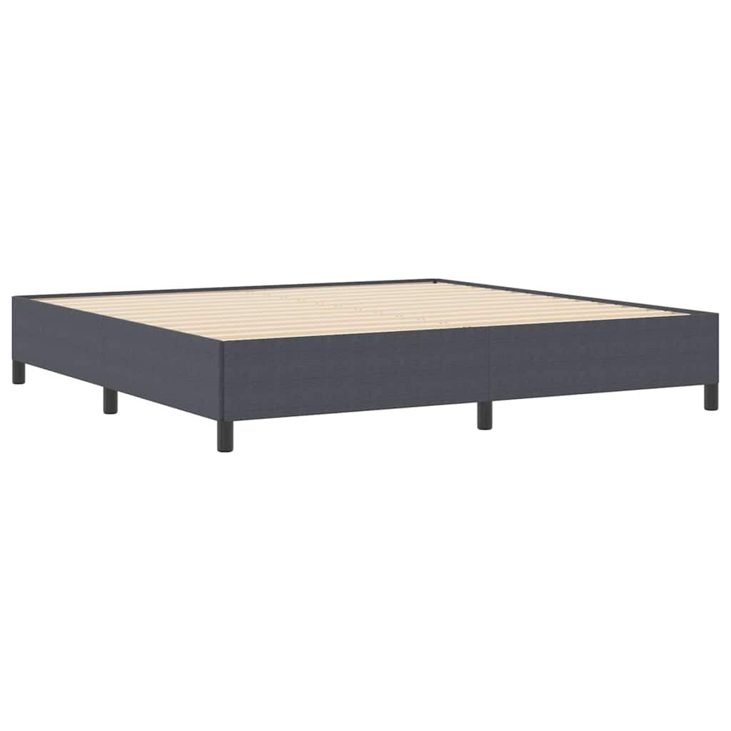 Krevet s opruga kutije Tamnosiva 200 x 200 cm Kordura tekstil
