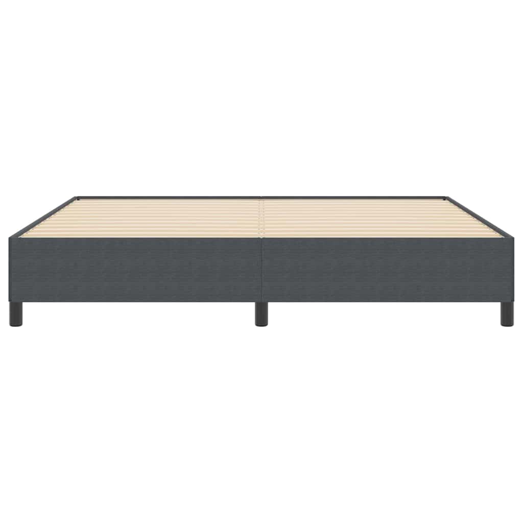 Krevet s opruga kutije Tamnosiva 200 x 200 cm Kordura tekstil