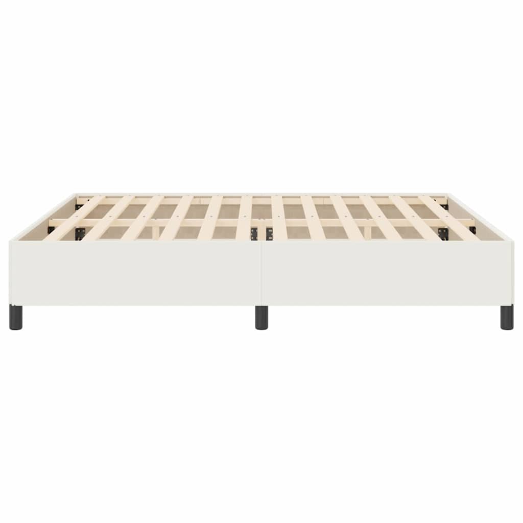 Krevet s opruga kutije Krem 200 x 200 cm Kordura tekstil