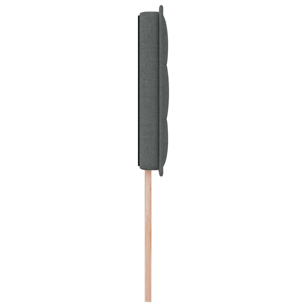 Uzglavlje Tamno siva 100 cm tkanina