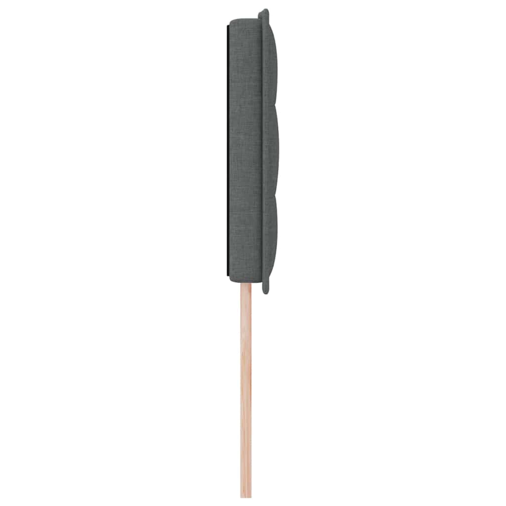 Uzglavlje Tamno siva 144 cm tkanina