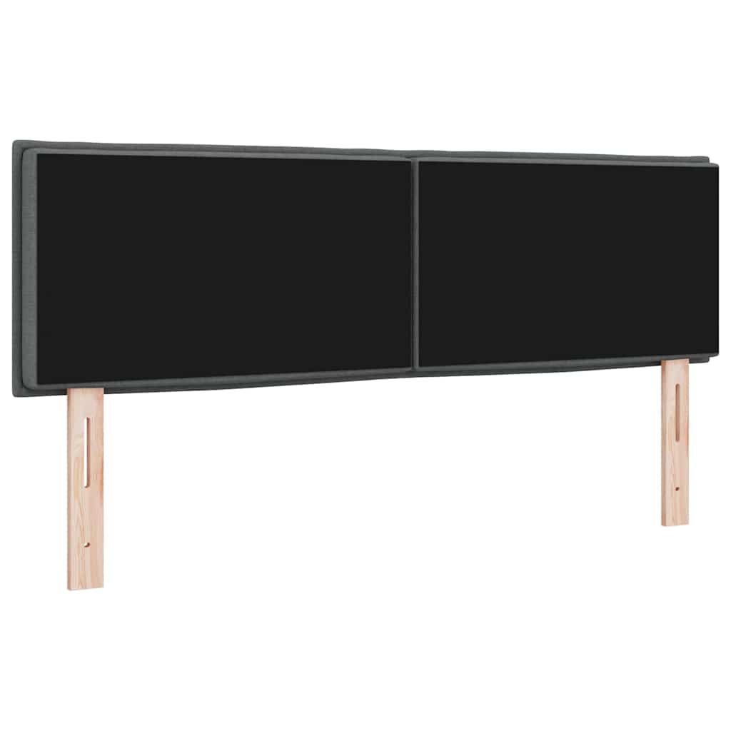 Uzglavlje Tamno siva 160 cm tkanina
