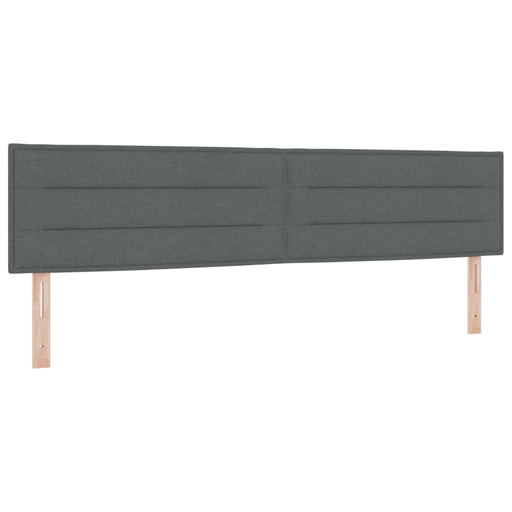 Uzglavlje Tamno siva 200 cm tkanina