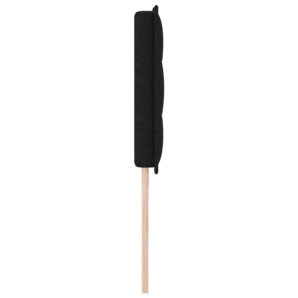 Uzglavlje Crna 200 cm tkanina