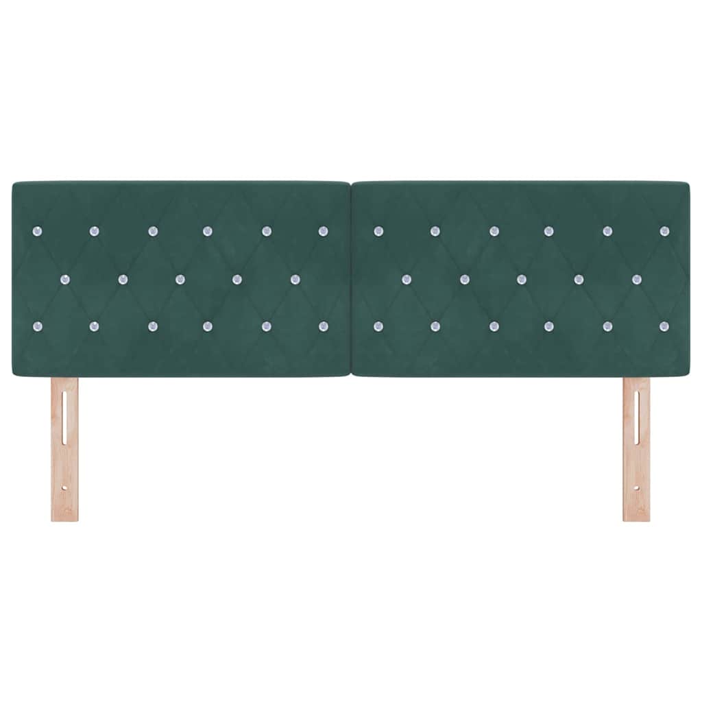 Uzglavlje Tamnozelena 144 cm Baršun
