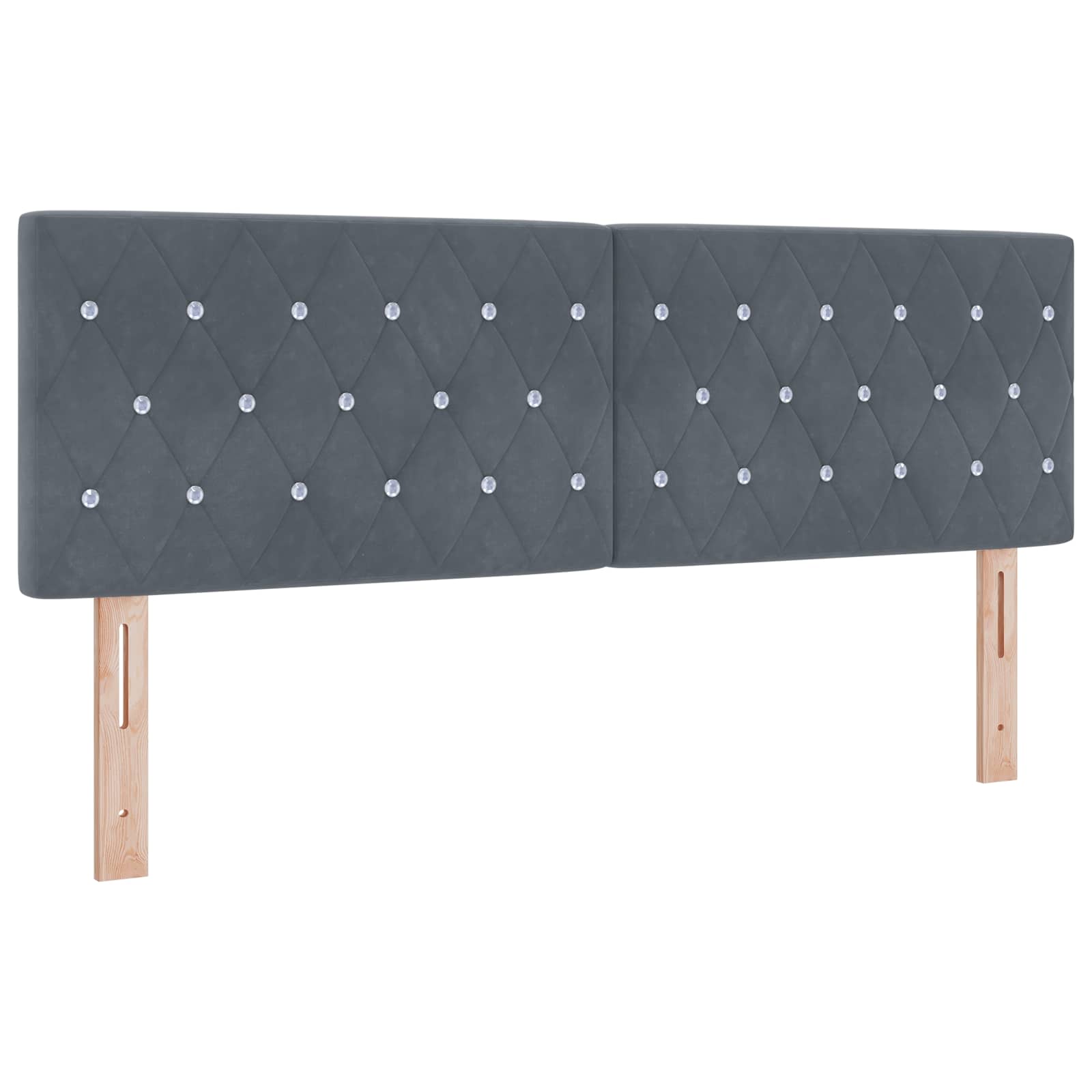 Uzglavlje Tamno siva 160 cm Baršun