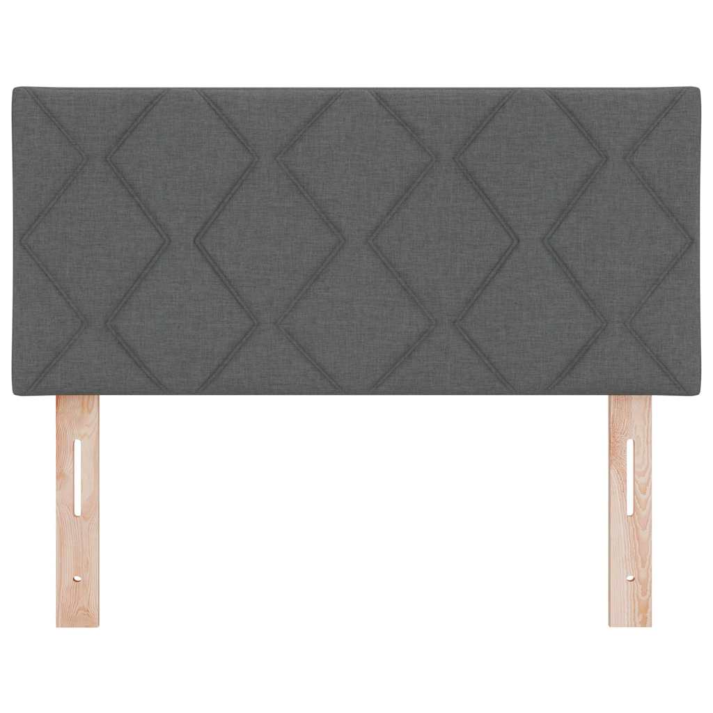 Uzglavlje Tamno siva 100 cm tkanina