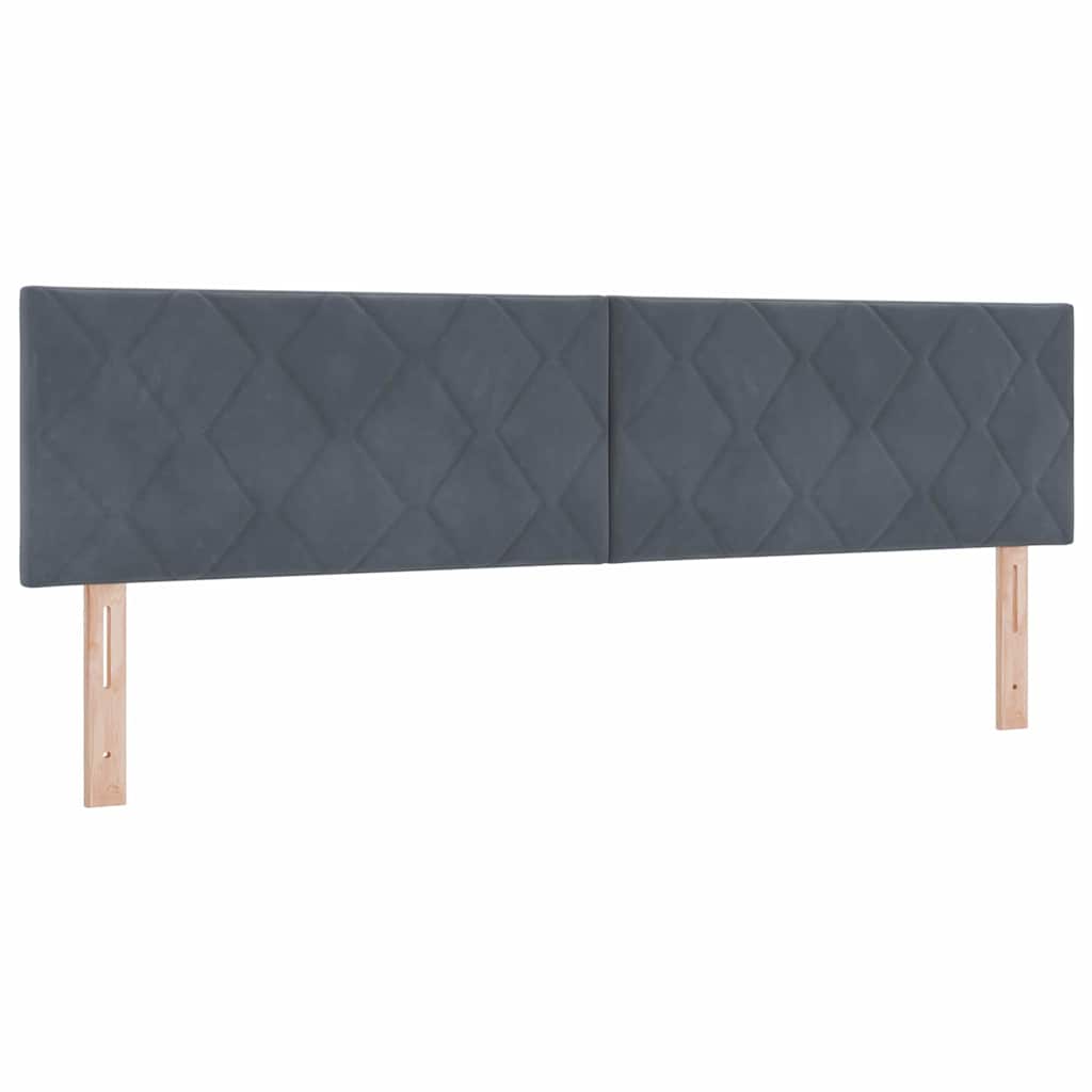 Uzglavlje Tamno siva 180 cm Baršun
