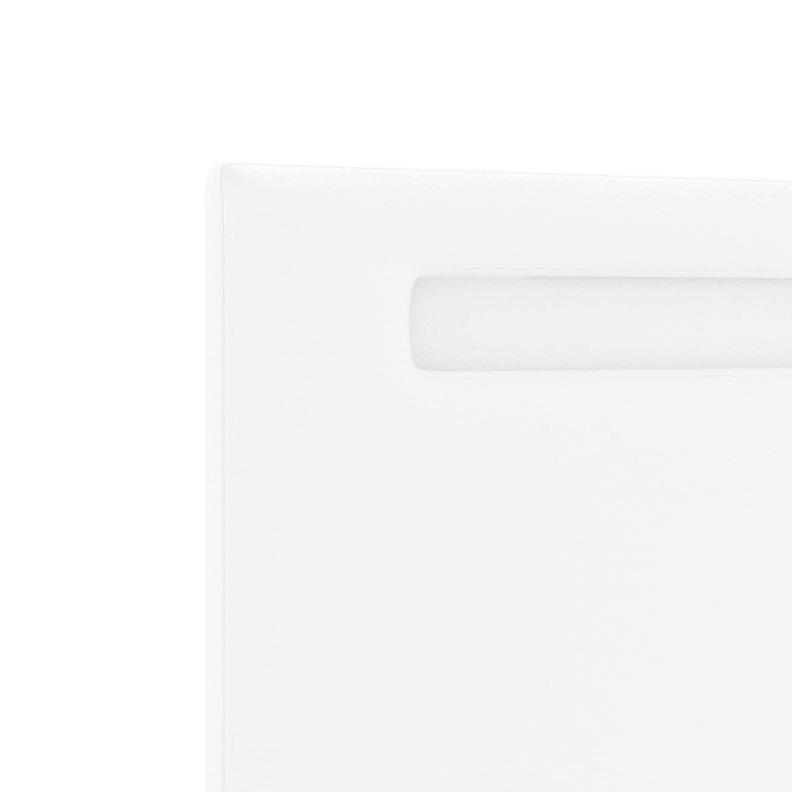 LED glava kreveta Bijelo 100 cm Lažna koža