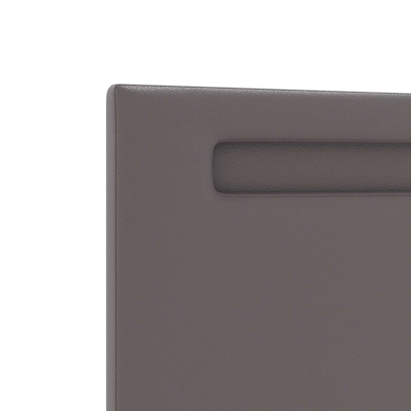 LED glava kreveta Siva 200 cm Lažna koža