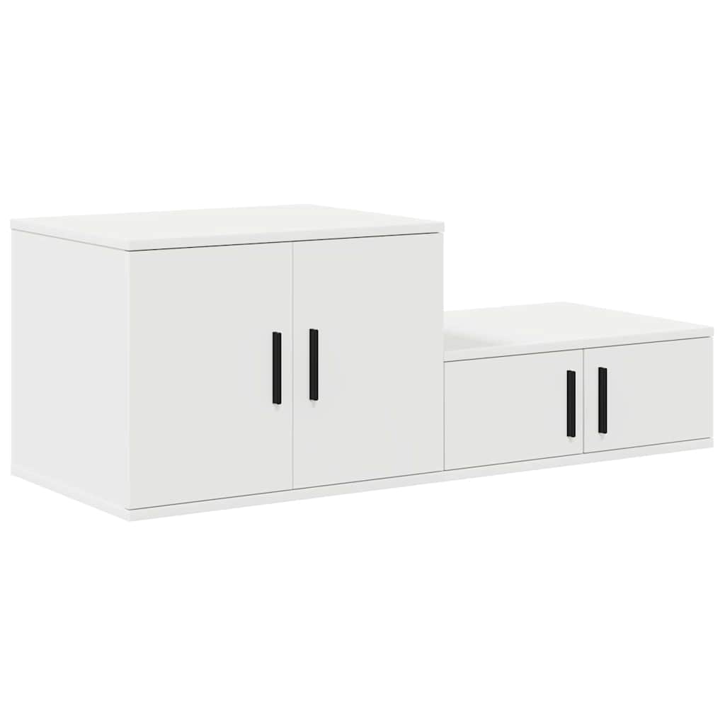 Ormarić za pohranu 2 pcs Bijelo 127 x 41 x 40 cm