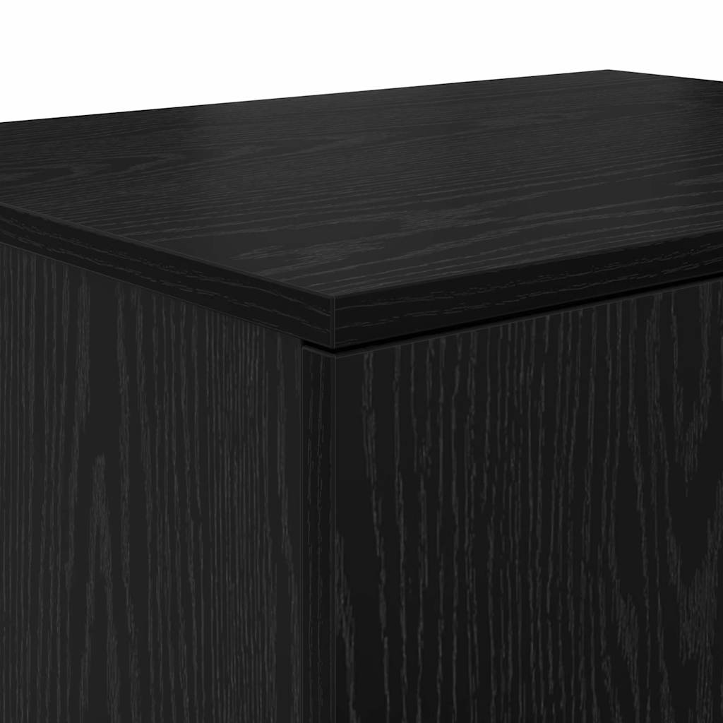 Ormarić za pohranu 2 pcs Crni hrast 127 x 41 x 40 cm