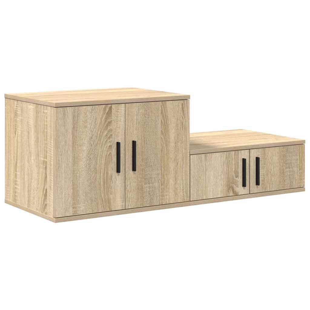 Ormarić za pohranu 2 pcs Sonoma hrast 127 x 41 x 40 cm