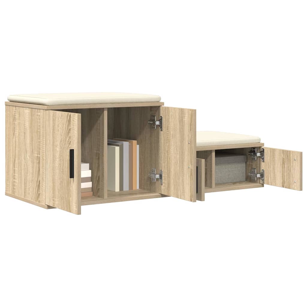 Ormarić za pohranu 2 pcs Sonoma hrast 127 x 41 x 40 cm