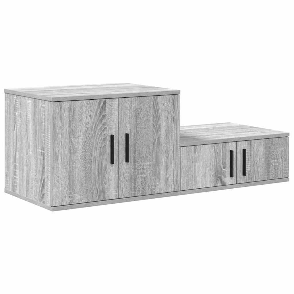 Ormarić za pohranu 2 pcs Siva Sonoma 127 x 41 x 40 cm