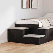 Ormarić za pohranu 2 pcs Crni hrast 118 x 41 x 40 cm