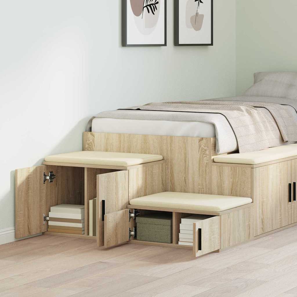 Ormarić za pohranu 2 pcs Sonoma hrast 118 x 41 x 40 cm