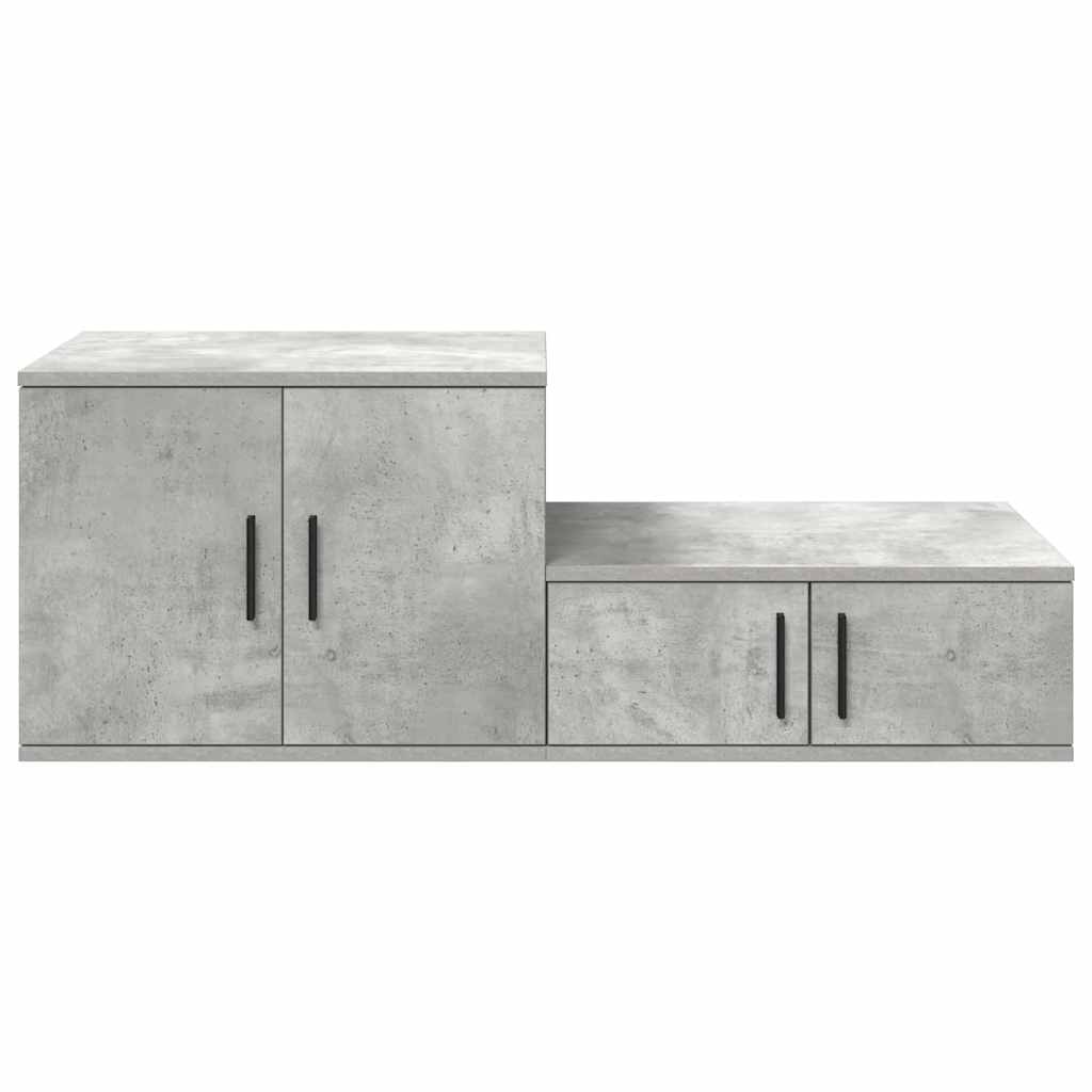 Ormarić za pohranu 2 pcs Betonski sivi 118 x 41 x 40 cm
