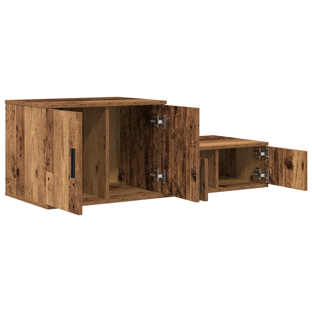 Ormarić za pohranu 2 pcs Staro drvo 118 x 41 x 40 cm