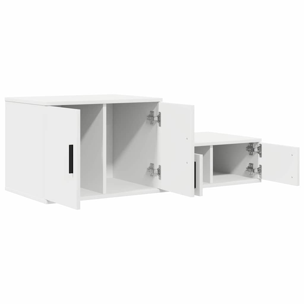 Ormarić za pohranu 2 pcs Bijelo 108 x 41 x 40 cm