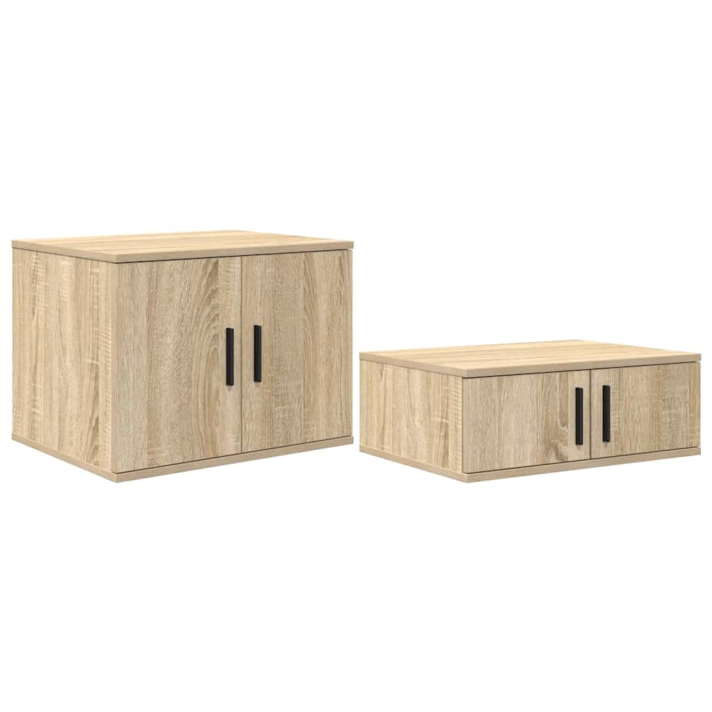 Ormarić za pohranu 2 pcs Sonoma hrast 108 x 41 x 40 cm