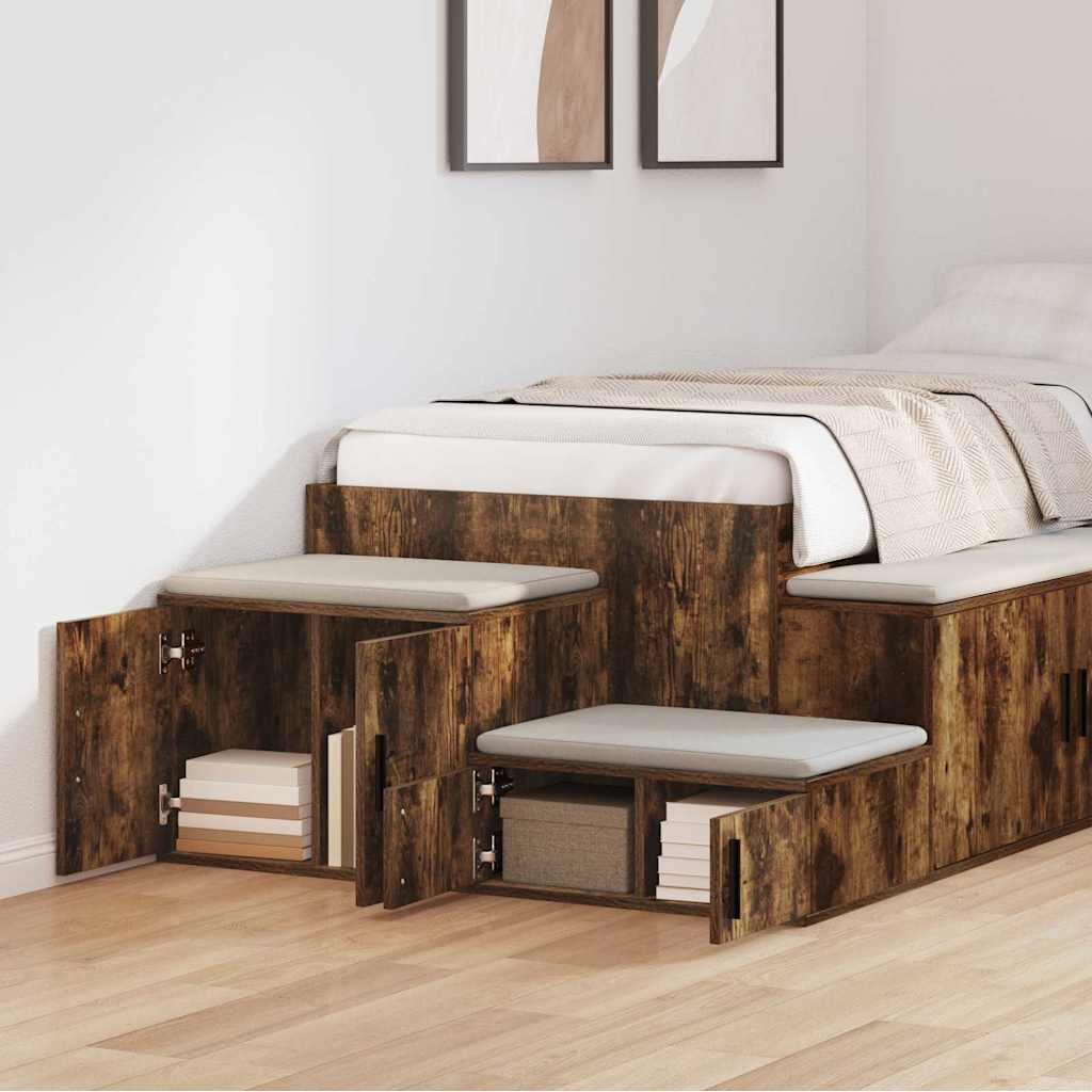 Ormarić za pohranu 2 pcs Dimljeni hrast 108 x 41 x 40 cm