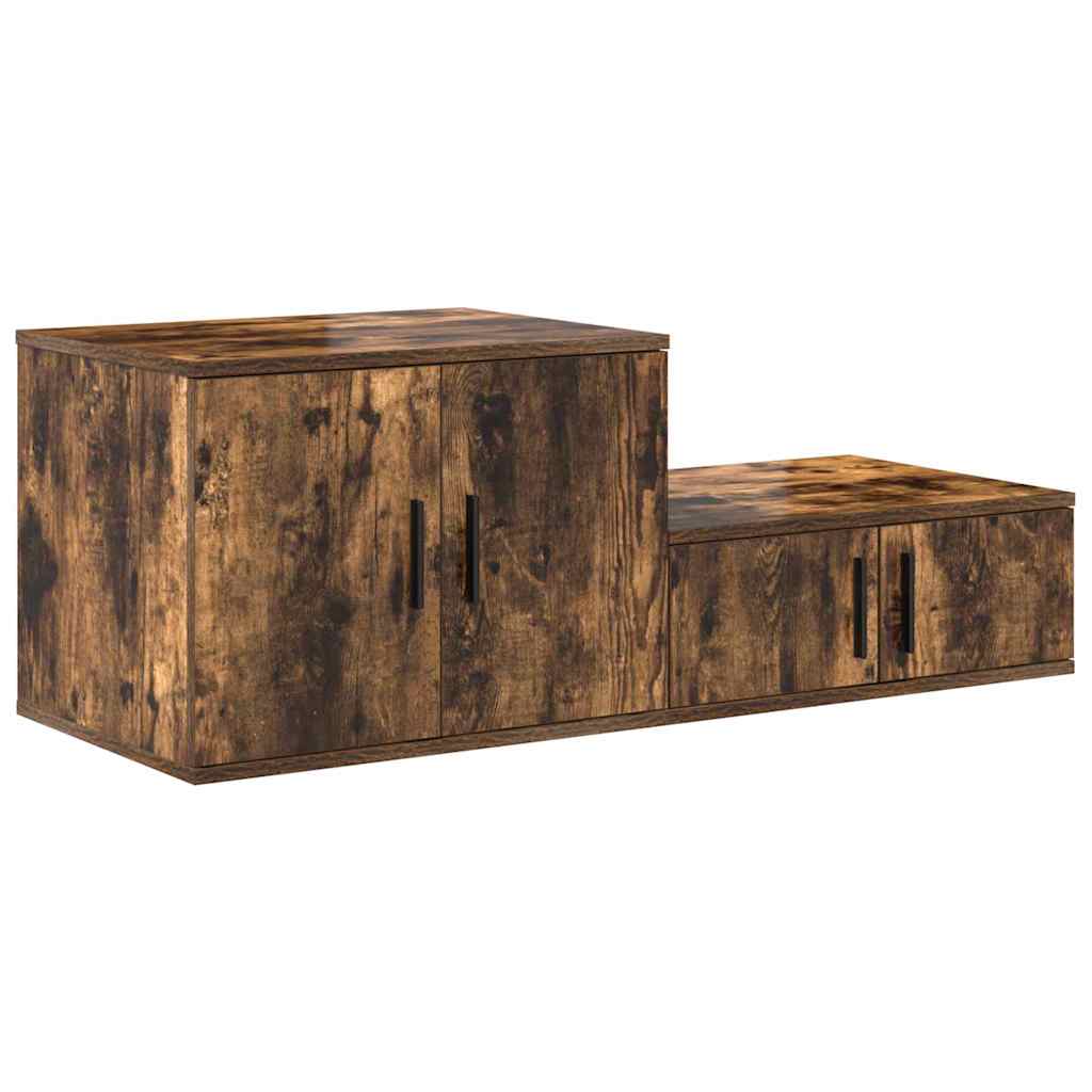 Ormarić za pohranu 2 pcs Dimljeni hrast 108 x 41 x 40 cm