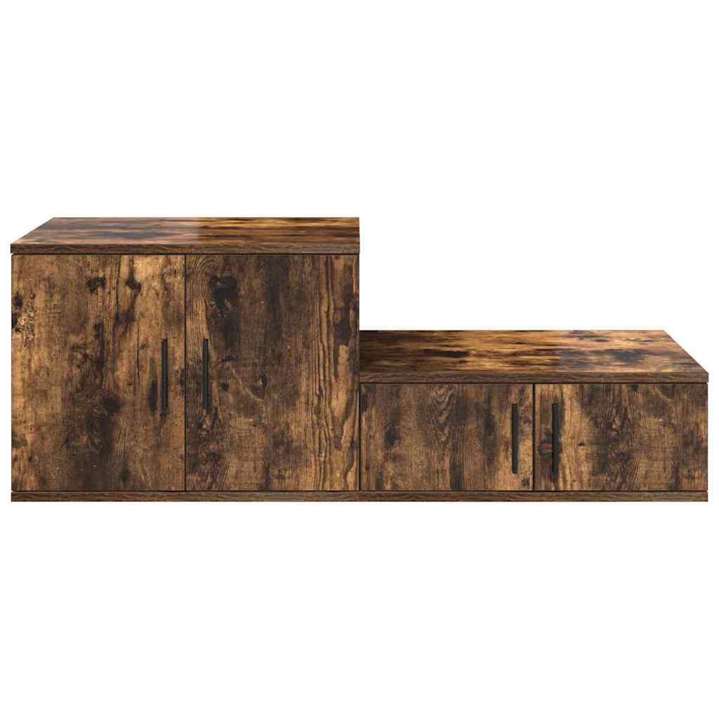 Ormarić za pohranu 2 pcs Dimljeni hrast 108 x 41 x 40 cm