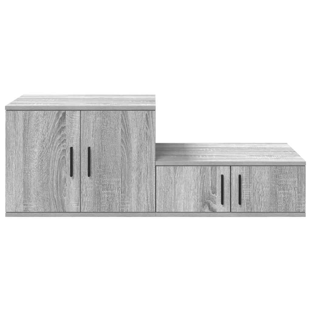 Ormarić za pohranu 2 pcs Siva Sonoma 108 x 41 x 40 cm
