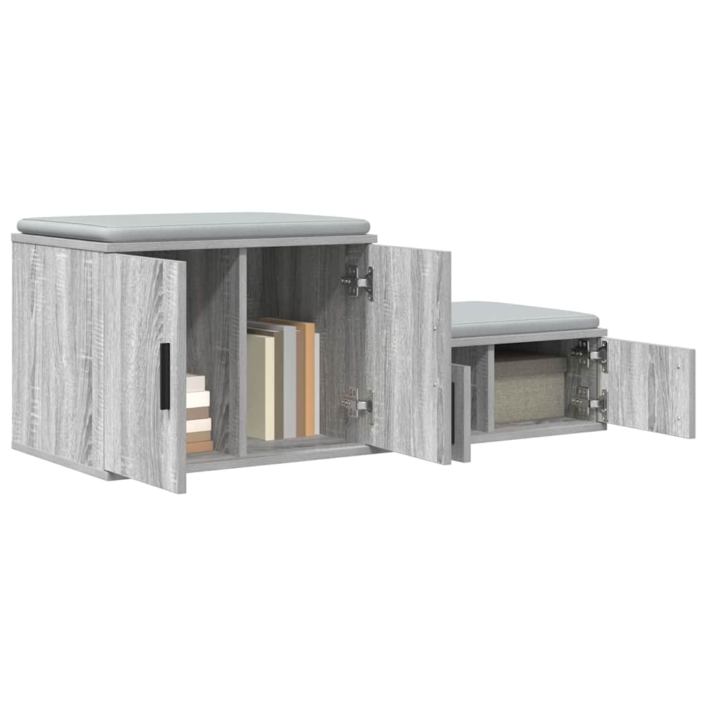 Ormarić za pohranu 2 pcs Siva Sonoma 108 x 41 x 40 cm