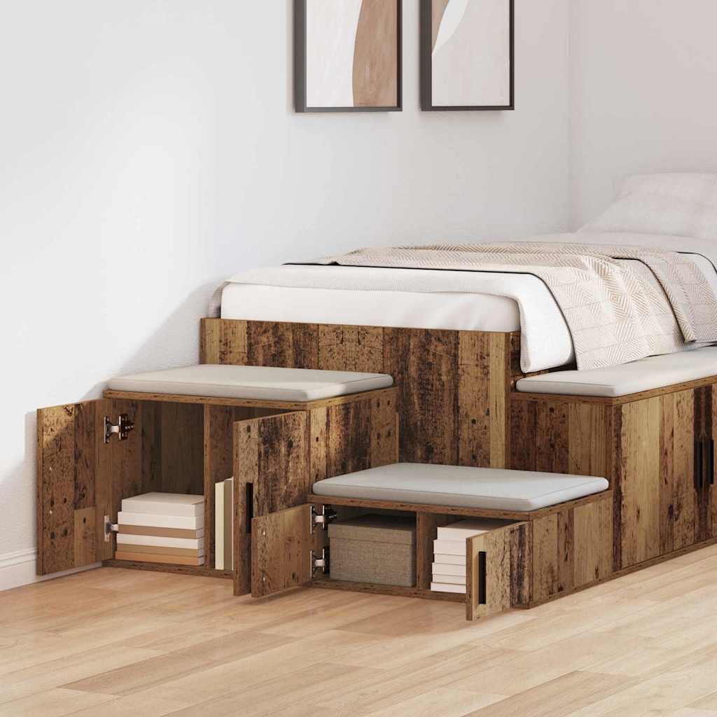 Ormarić za pohranu 2 pcs Staro drvo 108 x 41 x 40 cm