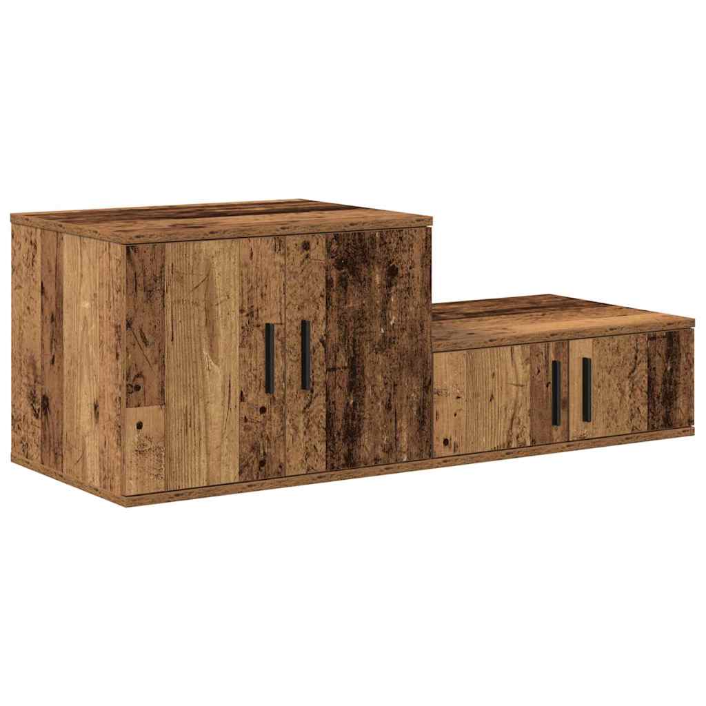 Ormarić za pohranu 2 pcs Staro drvo 108 x 41 x 40 cm