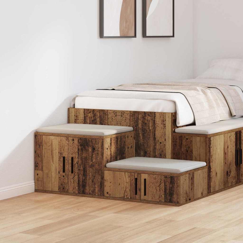 Ormarić za pohranu 2 pcs Staro drvo 103 x 41 x 40 cm