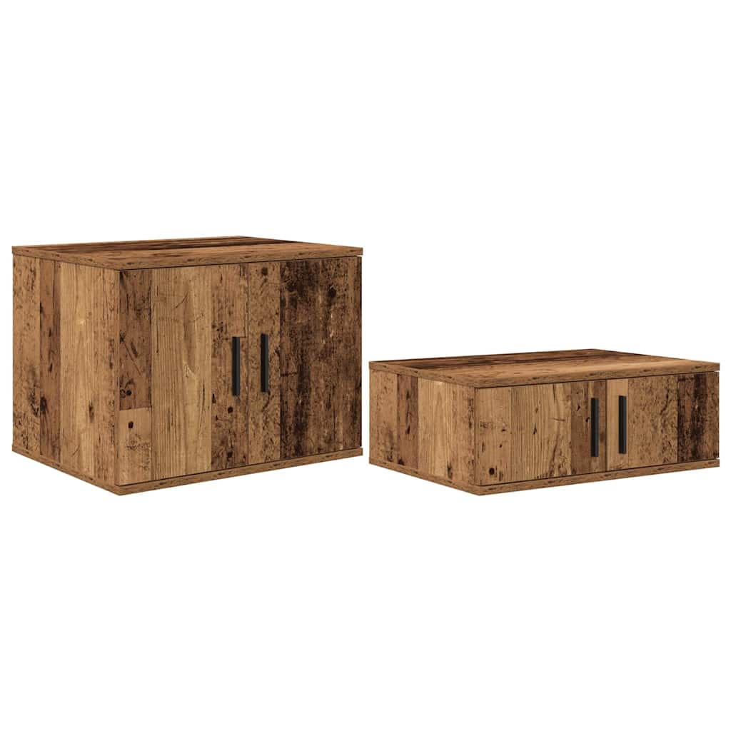 Ormarić za pohranu 2 pcs Staro drvo 103 x 41 x 40 cm