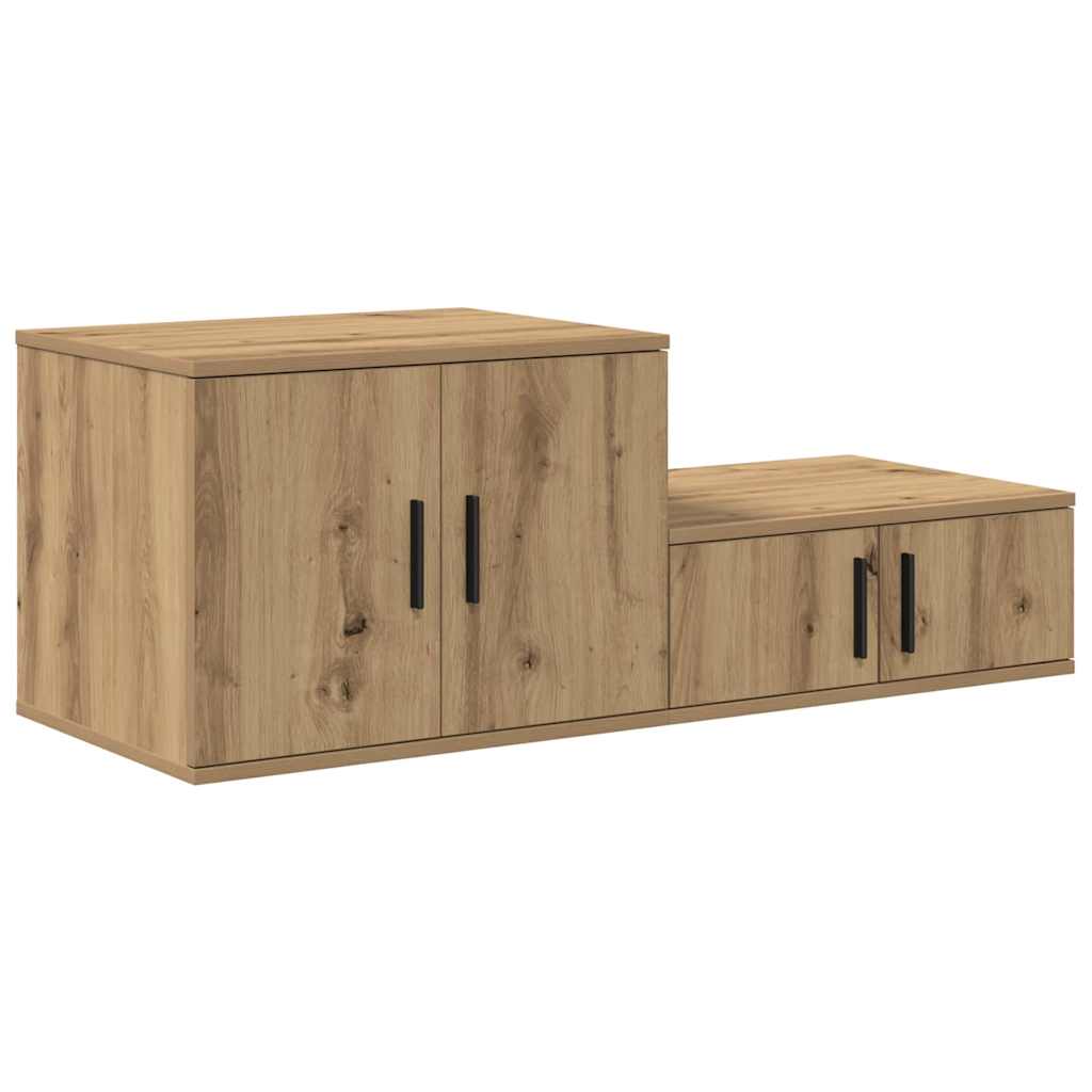 Ormarić za pohranu 2 pcs Umjetnički hrast 103 x 41 x 40 cm