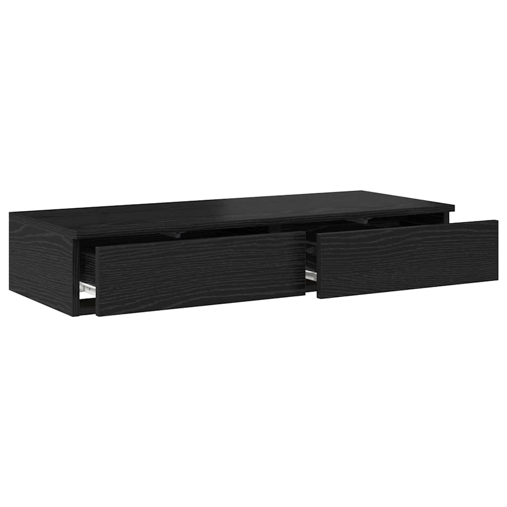 Ladice za krevet s ladicama Crni hrast 100 x 36,5 x 16,5 cm
