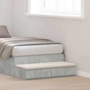 Ladice za krevet s ladicama Betonski sivi 100 x 36,5 x 16,5 cm