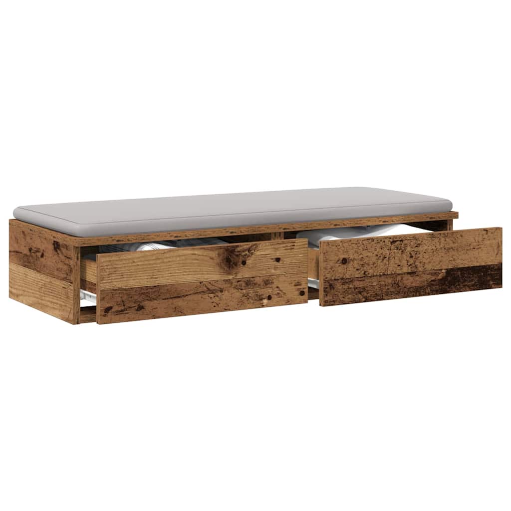 Ladice za krevet s ladicama Staro drvo 100 x 36,5 x 16,5 cm
