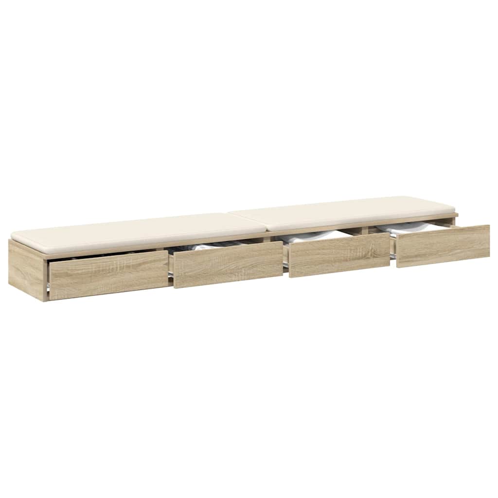 Ladice za krevet s ladicama Sonoma hrast 200 x 36,5 x 16,5 cm