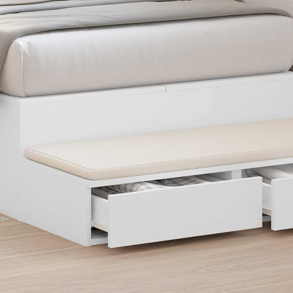 Ladice za krevet Bijelo 90 x 36,5 x 16,5 cm Konstruirano drvo
