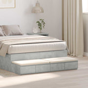 Ladice za krevet s ladicama Betonski sivi 120 x 36,5 x 16,5 cm