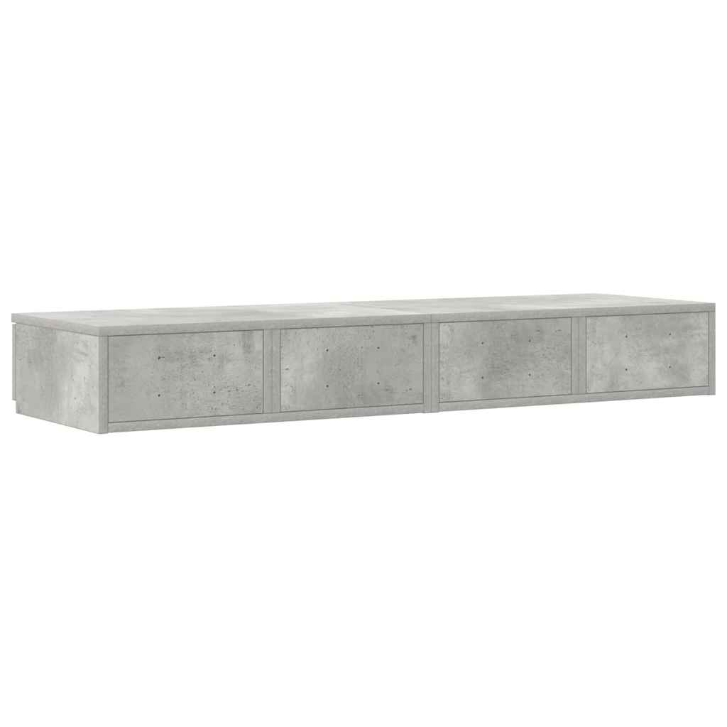 Ladice za krevet s ladicama Betonski sivi 120 x 36,5 x 16,5 cm