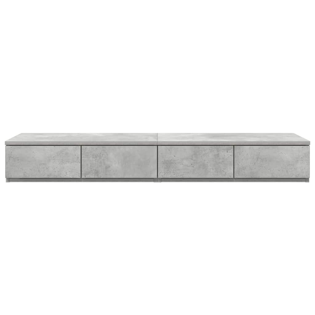 Ladice za krevet s ladicama Betonski sivi 120 x 36,5 x 16,5 cm