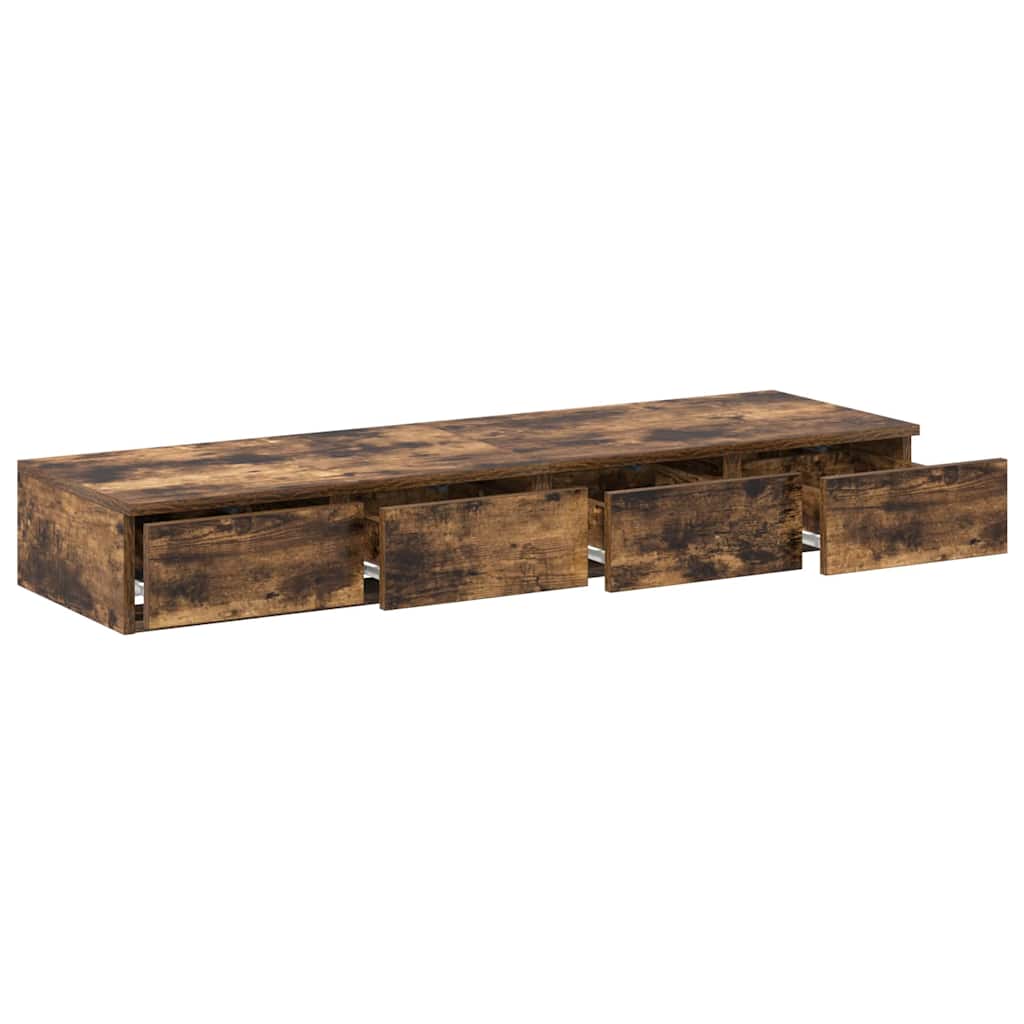 Ladice za krevet s ladicama Dimljeni hrast 120 x 36,5 x 16,5 cm
