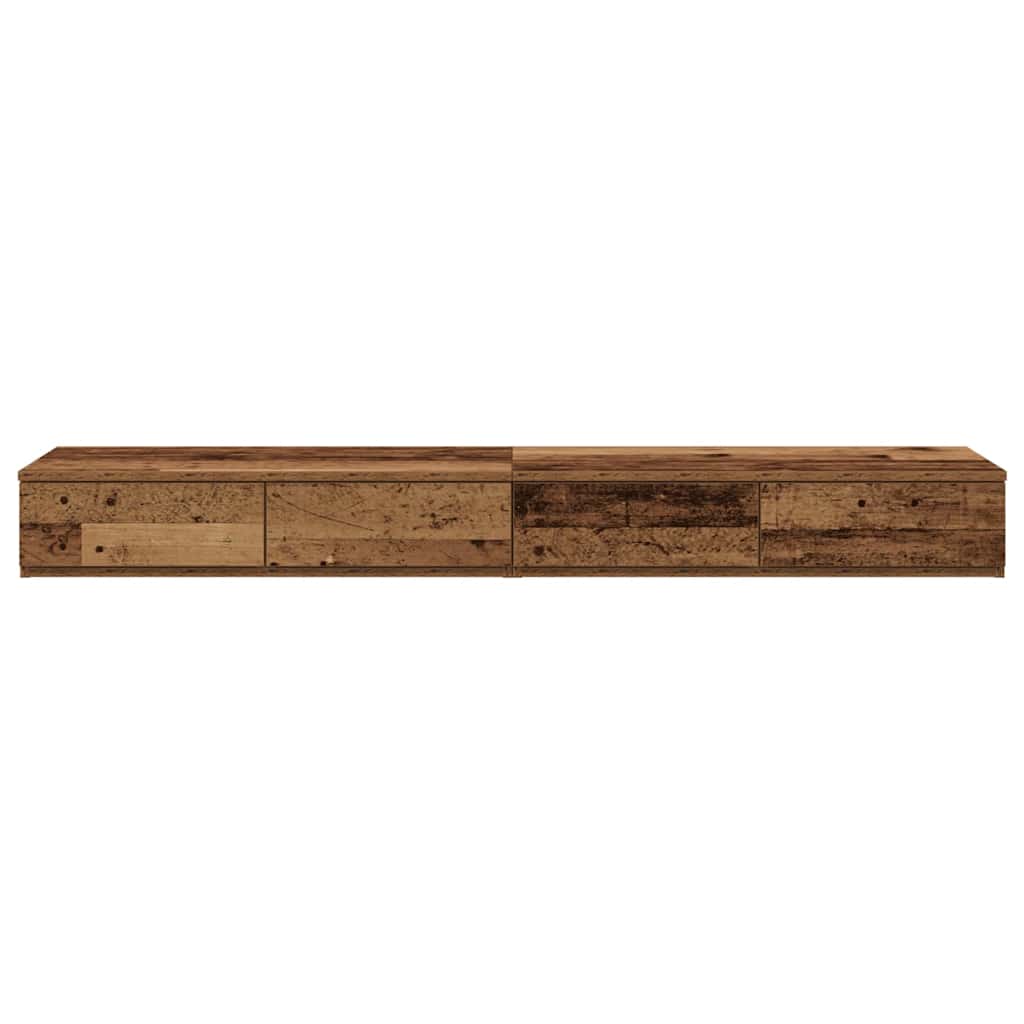 Ladice za krevet s ladicama Staro drvo 120 x 36,5 x 16,5 cm