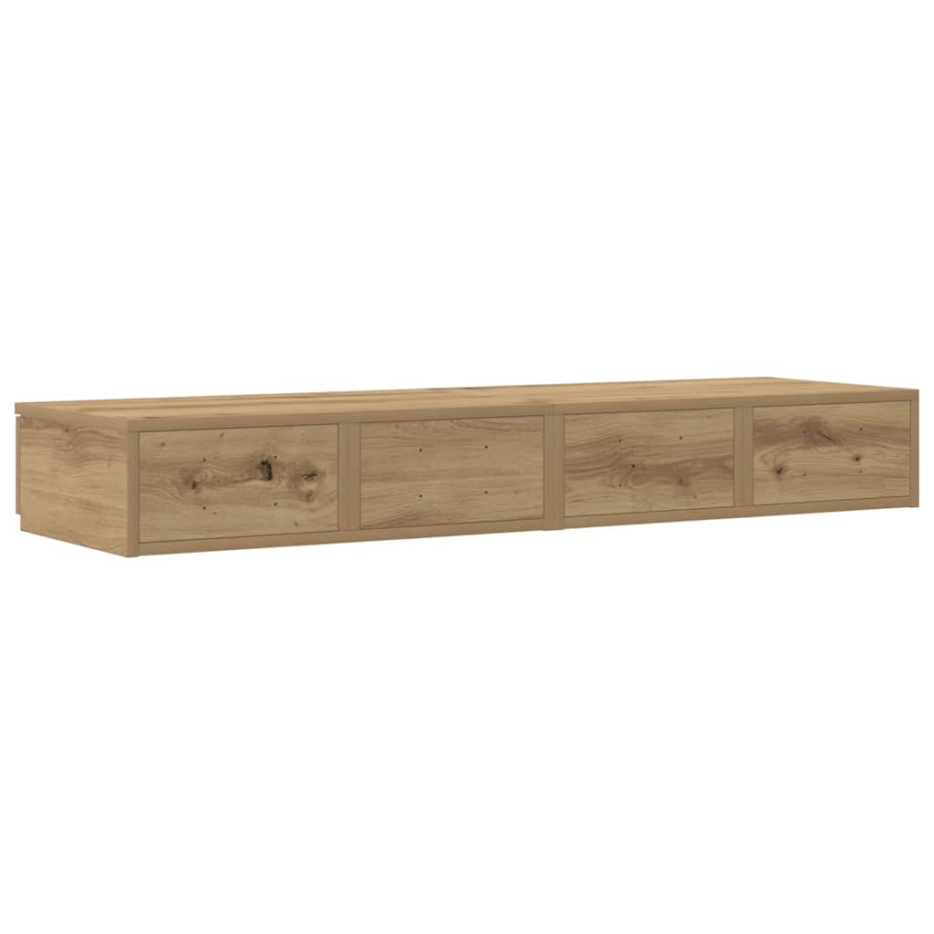 Ladice za krevet Umjetnički hrast 120 x 36,5 x 16,5 cm